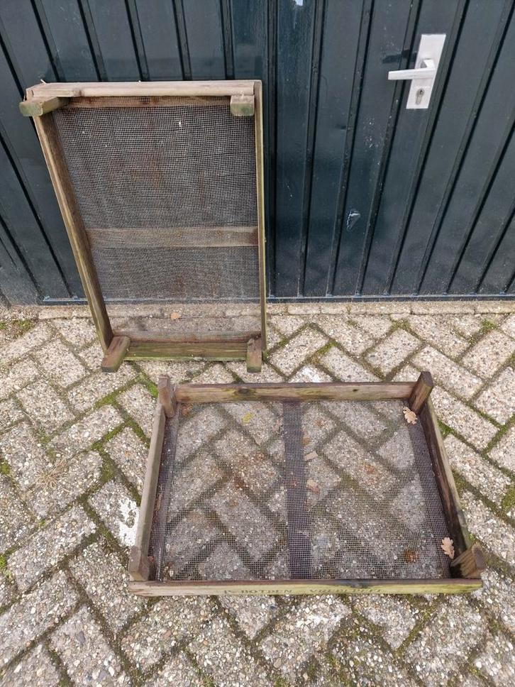 Houten kist met Gaasbodem., Huis en Inrichting, Woonaccessoires | Kisten, Gebruikt, Minder dan 50 cm, Minder dan 50 cm, 50 tot 100 cm