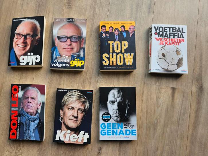 7 Sportboeken - Giijp, Kieft, Don Leo, Top Show, etc., Boeken, Biografieën, Ophalen of Verzenden