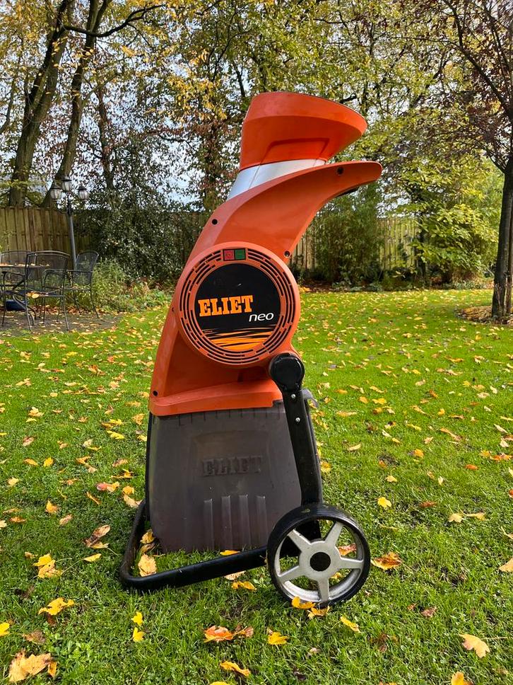 Eliet Neo Elektrische Hakselaar - Zeer Goede Staat, Tuin en Terras, Hakselaars, Gebruikt, Elektrisch, Met opvangbak, Ophalen