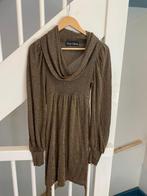 RIVER ISLAND BRUIN GLITTER GOUD JURK, MAAT; S, Kleding | Dames, Jurken, Bruin, River Island, Ophalen of Verzenden, Zo goed als nieuw