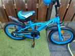 1x AMIGO BMX Turbo 16 Inch 23 cm Jongens Terugtraprem Blauw, Gebruikt, Zijwieltjes, Ophalen of Verzenden