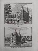 117-118 / Het Huis Heemstede Oude gravure uit 18e eeuw, Antiek en Kunst, Kunst | Etsen en Gravures, Ophalen of Verzenden