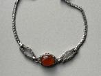 Art Deco zilveren armband Cornalijn Reggers ?, Verzenden, Zo goed als nieuw, Met edelsteen, Rood