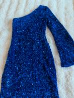 Glitterjurk blauw Loavies mt S, Blauw, Nieuw, Cocktailjurk, Ophalen of Verzenden