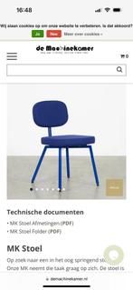 De Machinekamer stoel, Huis en Inrichting, Stoelen, Ophalen, Blauw, Nieuw, Metaal
