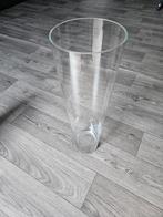 Hoge glazen vaas, Huis en Inrichting, Woonaccessoires | Vazen, Overige kleuren, Ophalen of Verzenden, Minder dan 50 cm, Glas