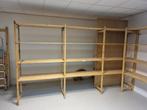 houten stelling, Ophalen, Gebruikt