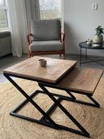 Vierkante salontafels, Huis en Inrichting, Tafels | Salontafels, Ophalen, Gebruikt, 50 tot 100 cm, Vierkant