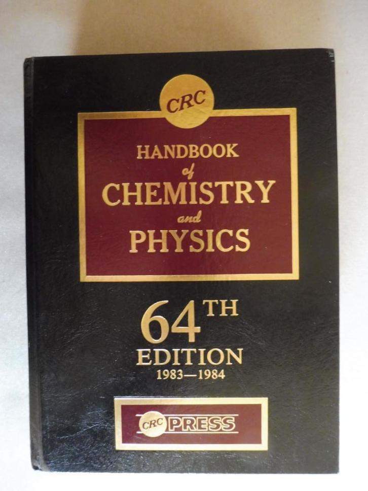Handbook of Chemistry and Physics 64th edition, Boeken, Wetenschap, Zo goed als nieuw, Natuurwetenschap, Ophalen