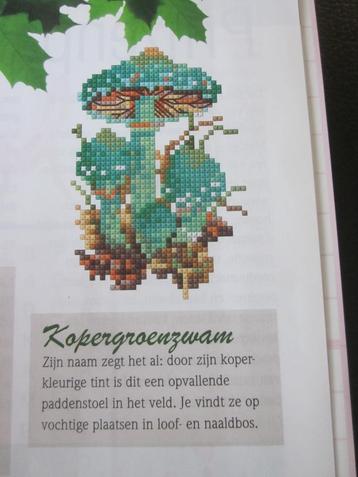 Borduur telpatronen: paddenstoelen uiltje lieveheersbeestje beschikbaar voor biedingen