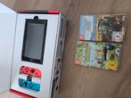 Nintendo Switch V2 met 2 spellen, Spelcomputers en Games, Ophalen, Zo goed als nieuw, Met 2 controllers, Switch 2019 Upgrade