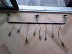 Industriële plafondlamp voor 8 peertjes, Huis en Inrichting, Lampen | Hanglampen, Ophalen, Zo goed als nieuw, 75 cm of meer