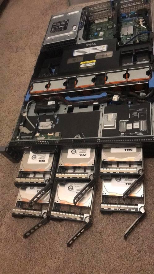 DELL PowerEdge R710 - 48GB 2x psu 870watt CPU XEON, Computers en Software, Servers, Zo goed als nieuw, 2 tot 3 Ghz, 64 GB, Hot swappable onderdelen