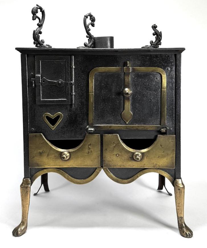 Smeedijzeren kinderfornuis, ca. 1900, Frankrijk, Antiek en Kunst, Antiek | Woonaccessoires, Ophalen of Verzenden