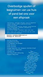 Ontruimers nodig neem contact met ons op, Ophalen of Verzenden, D, D, D