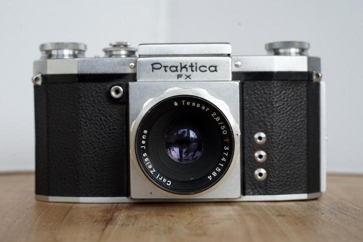 ✅ Praktica FX Waist Level & CarlZeissJena Tessar Eagle's Eye, Audio, Tv en Foto, Fotocamera's Analoog, Gebruikt, Spiegelreflex