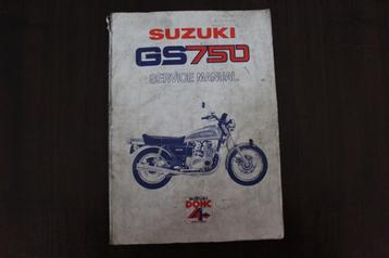 Suzuki GS750 DOHC 1976 motorcycle service manual GS 750 beschikbaar voor biedingen