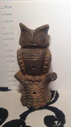 Vintage Stenen Uil Beeld, Verzamelen, Beelden en Beeldjes, Ophalen of Verzenden, Gebruikt, Dier