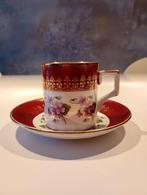 Vintage Theekopje met Schotel - Elizabethan Fine Bone China, Gebruikt, Ophalen of Verzenden, Overige stijlen, Kop(pen) en/of Schotel(s)