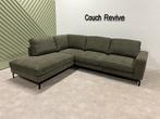 GRATIS LEVERING Z.G.A.N groene hoekbank 280x230 Gereinigd, Huis en Inrichting, Banken | Bankstellen, Ophalen of Verzenden, Zo goed als nieuw