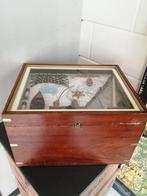 VINTAGE MARITIEME 3 D HOUTEN KIST 45X35X28 CM GELEEFDE STAAT, Antiek en Kunst, Ophalen of Verzenden