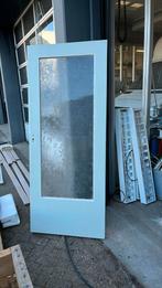 Binnendeur met glas, Doe-het-zelf en Verbouw, Ophalen, 80 tot 100 cm, Binnendeur, 200 tot 215 cm