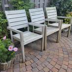 Houten dining tuinstoelen Rough €65,00 per stoel, Tuin en Terras, Ophalen, Zo goed als nieuw, Teakhout, Stapelbaar