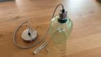 Groene hanglamp loods5, Ophalen, Gebruikt, Glas, Minder dan 50 cm