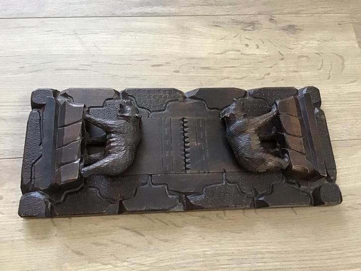 Antieke Boekenstandaard uit Briënz Zwitserland 1880.Uniek!, Antiek en Kunst, Antiek | Woonaccessoires, Ophalen of Verzenden