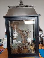 Grote lantaarn hout met metaal, Ophalen of Verzenden, Gebruikt