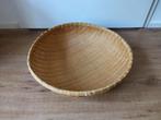 Grote Rieten Bamboe Mand voor items Drogen of decoratie, Gebruikt, Mand, Rond, Ophalen of Verzenden