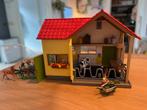 Schleich boerderij met dieren en accessoires, Ophalen, Gebruikt