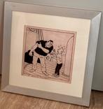 Kuifje Tintin Hergé facsimile originele tekening Zwarte Goud, Eén stripboek, Ophalen of Verzenden