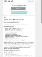 Douglas 25% korting, Eén persoon, Kortingsbon
