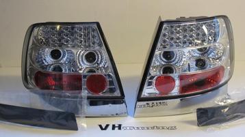 Audi A4 achterlampen LED chroom met extra zwarte strips beschikbaar voor biedingen