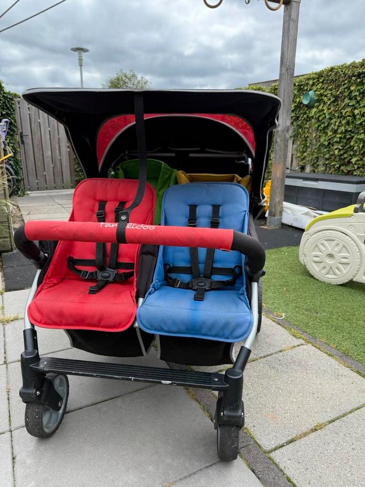 Familidoo 4ling wandel wagen., Kinderen en Baby's, Tweelingen en Meerlingen, Zo goed als nieuw, Kinderwagen of Buggy, Ophalen