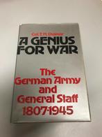 A Genius for War German Army and General staff, Boeken, Oorlog en Militair, Gelezen, Ophalen of Verzenden, Tweede Wereldoorlog