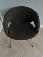 4 Mooie grijze design stoel, Ophalen, Gebruikt, Metaal, Eén