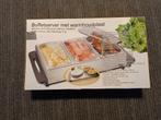 Buffetserver met warmhoudplaat - Zo goed als nieuw, Witgoed en Apparatuur, Gourmetstellen, Ophalen of Verzenden, Zo goed als nieuw