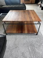 Salontafel gevlamd hout. (Schadevrij.), Ophalen, Vierkant, 50 tot 100 cm, Minder dan 50 cm