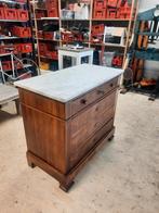Dressoir, commode, ladenkast met marmeren blad, Ophalen