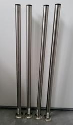 Nieuw 1 set / 4 meubelpoten rond 30mm doorsnede x 75cm hoog, Tafelpoot, Minder dan 50 cm, 50 tot 100 cm, Rond