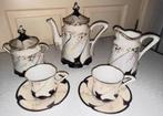 Antiek parelmoer têt à têt porselein thee/koffie servies, Ophalen of Verzenden