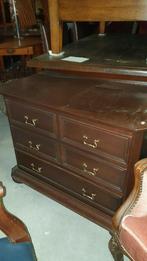 Kersenhout ladenkast klepkast, Ophalen, 50 tot 100 cm, Zo goed als nieuw, Minder dan 100 cm