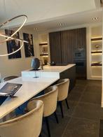 Luxe notenhouten keuken met groot eiland, Huis en Inrichting, Keuken | Complete keukens, Ophalen, Bruin, Overige typen, Graniet of Steen