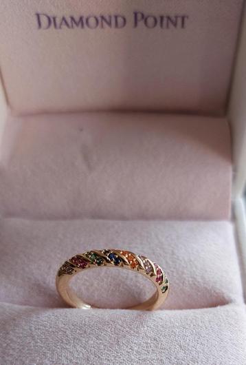 Prachtige multicolour ring maat 17mm en 18mm beschikbaar voor biedingen