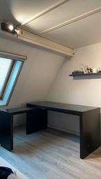 Bureau met verlengstuk, ikea malm, Huis en Inrichting, Bureaus, Ophalen, Zo goed als nieuw