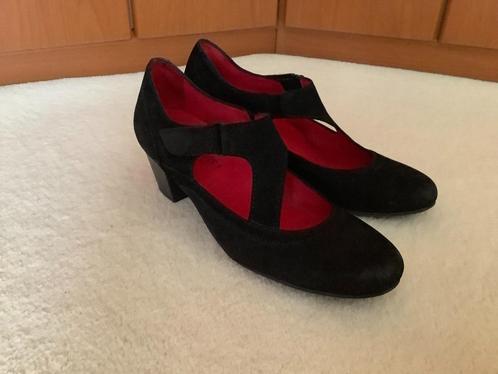 Prachtige zwarte leer schoenen van Footnotes, 40. Klittenban, Kleding | Dames, Schoenen, Zo goed als nieuw, Sneakers of Gympen