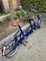 Goed blauwe Tandem fiets, Fietsen en Brommers, Fietsen | Tandems, Gebruikt, Minder dan 10 versnellingen, Ophalen