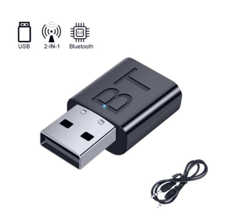 USB Bluetooth 5.0 Transmitter Receiver, Auto diversen, Carkits, Nieuw, Ophalen of Verzenden